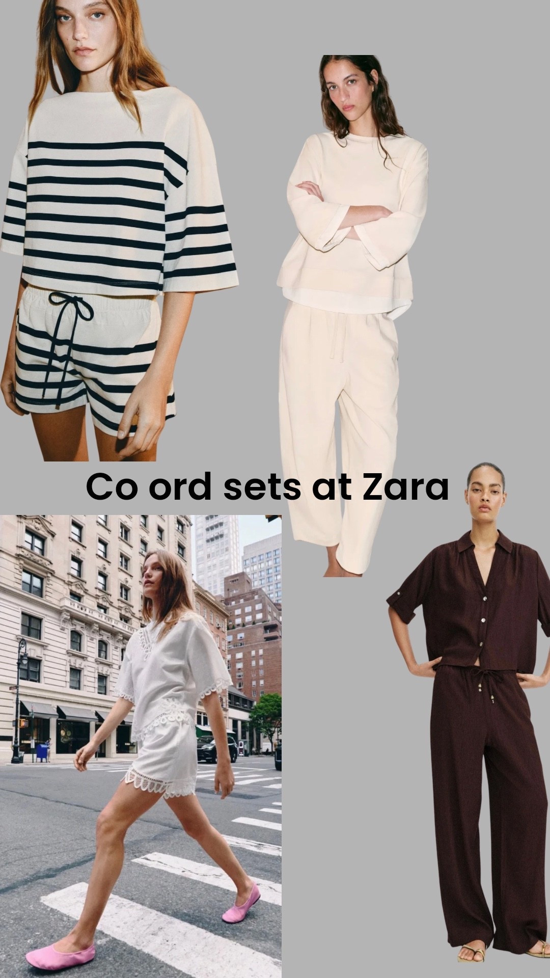 My picks from the co ord sets at Zara this week. Co ords are a great summer buy as they work well separately or together to bring you multiple options. 
I’ve chosen timeless stripes, beautiful embroidery, and summer options for travel, relaxing and working from home.

#LTKspring #LTKsummer