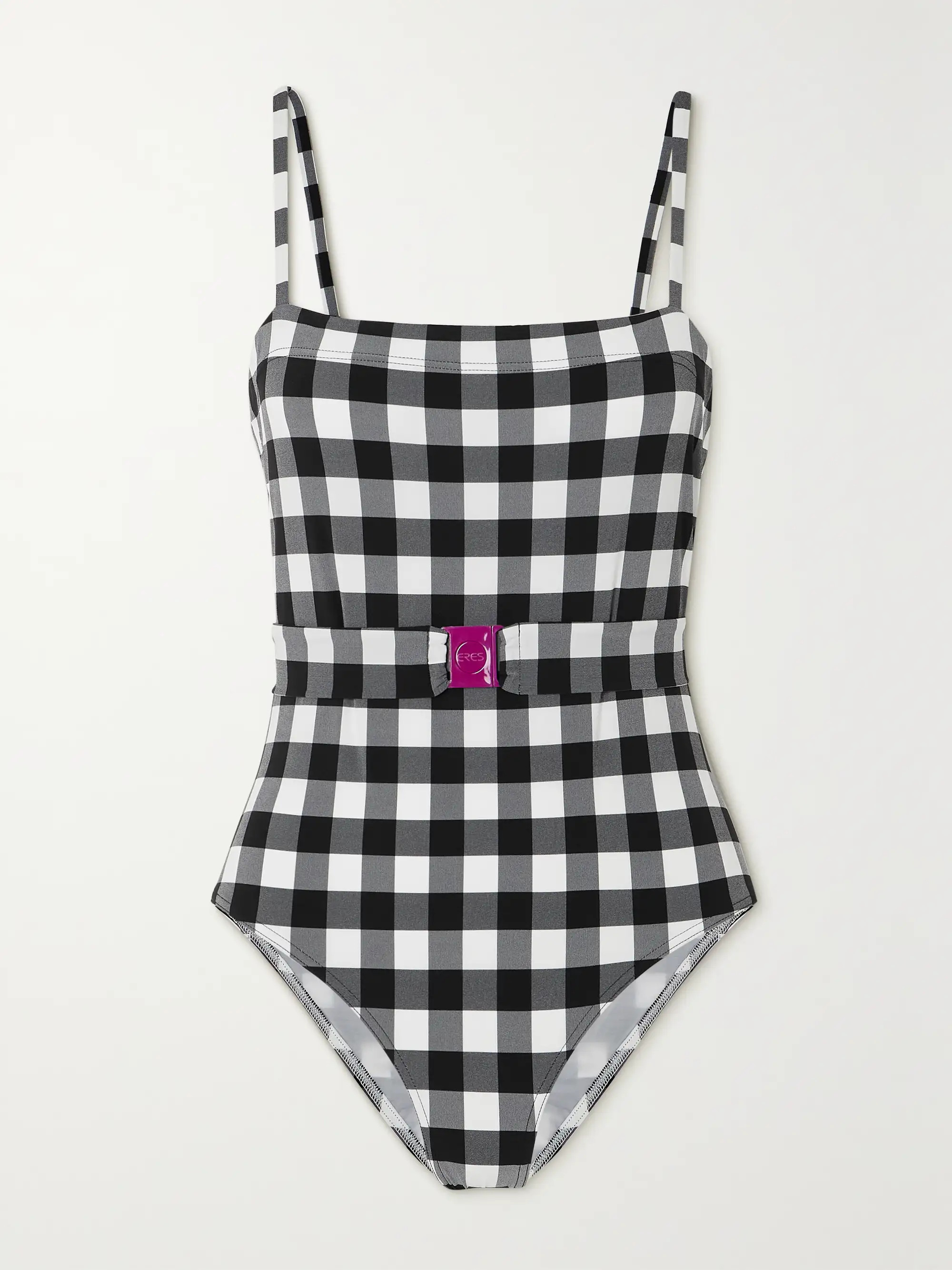 Prisme belted gingham swimsuit | NET-A-PORTER APAC