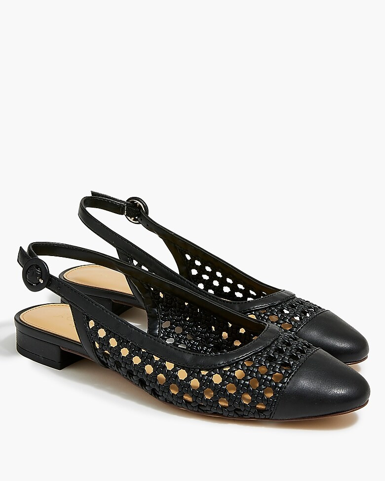 Woven slingback flats | J.Crew Factory
