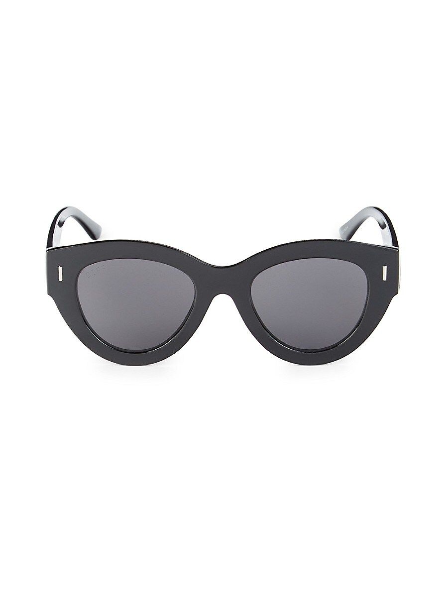 Diff Eyewear Women's Ronda 51MM Round Sunglasses - Black Grey | Saks Fifth Avenue OFF 5TH