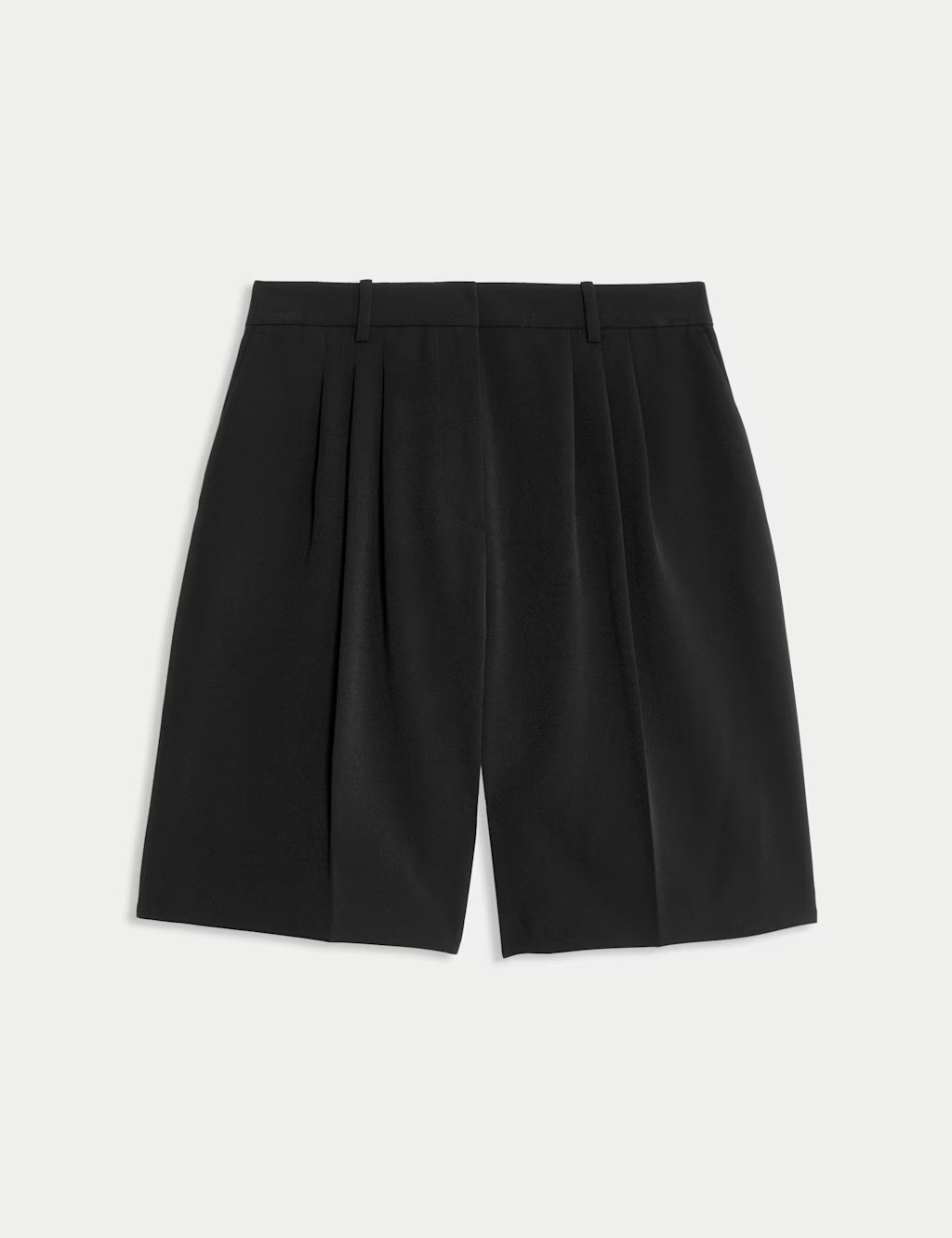 High Waisted Pleat Front Bermuda Shorts | Marks & Spencer (UK)