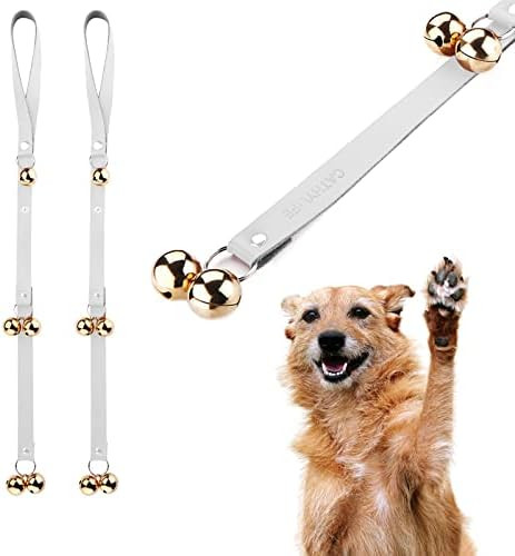 Leather Dog Doorbells for Door Knob/Potty Training/Go Outside, Length Adjustment Copper Dog Bell,... | Amazon (US)