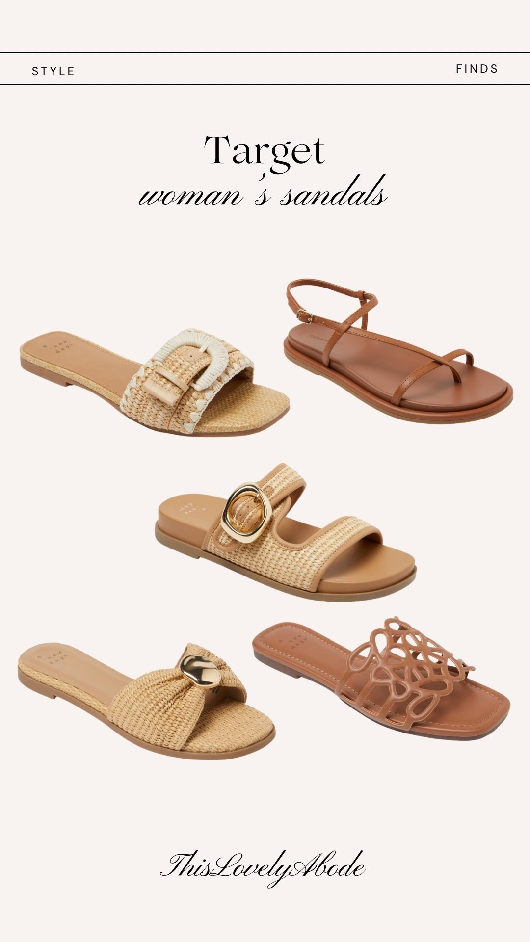 Woman’s sandals for spring and summer
#sandals #target #womanssandals 

#LTKBeauty #LTKHome