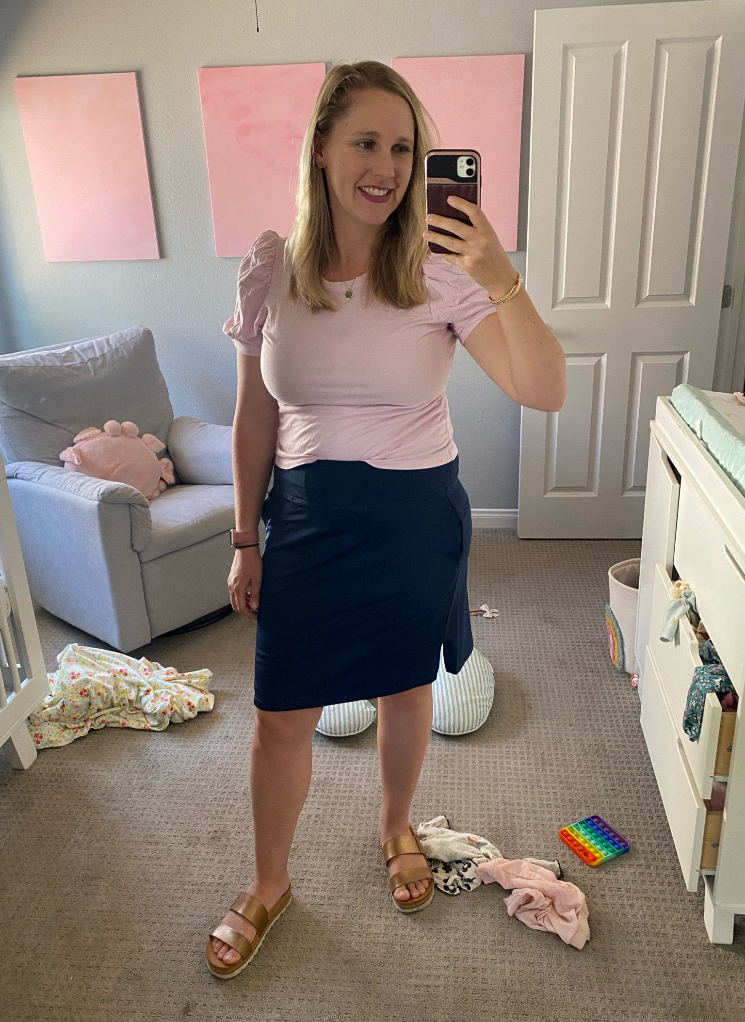 Postpartum friendly spring outfit 

#LTKfit #LTKhome #LTKFind