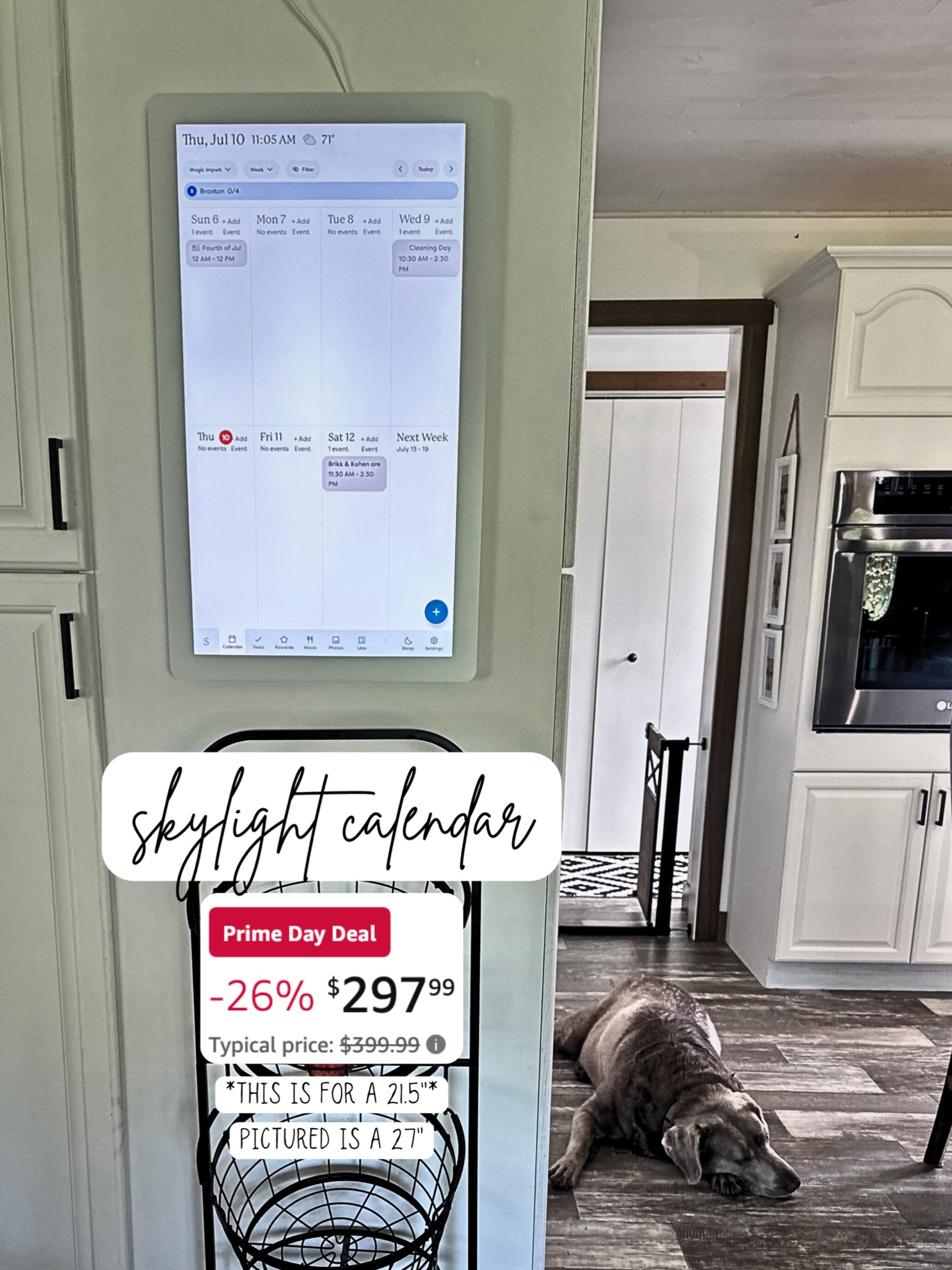 I get asked about our SkyLight Calendar often! It’s been a game changer for making sure everyone in the house knows when things are going on. My husband can’t use the excuse that he didn’t know we had something happening anymore 😜🤣 mine is the 27” max, but I’m linking up the 21.5” that is on sale for Amazon prime days! 

#organization #familycalendar

#LTKSaleAlert #LTKFamily #LTKHome