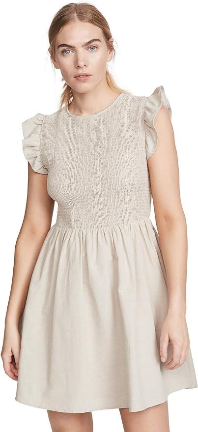 English Factory Women's Smocked Ruffle Sleeve Dress | Amazon (US)