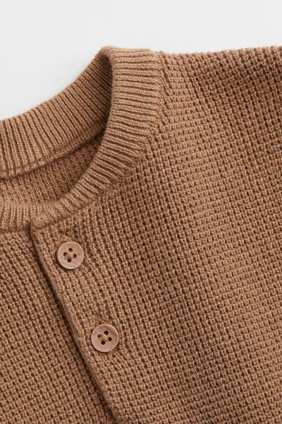 Waffle-knit Henley Shirt | H&M (US)