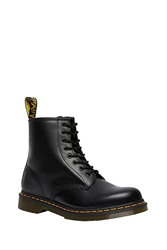 Dr. Martens Unisex 1460 Greasy Leather 8 Eye Boot, Black, 8.5 Women/7.5 Men | Amazon (US)