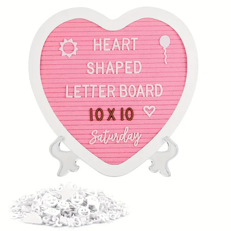 Felt Letter Board Message Sign Heart shaped Message Board - Temu Canada | Temu Affiliate Program