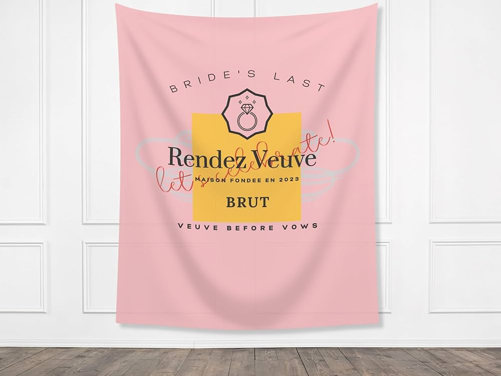 Last Rendez Bachelorette Party Weekend Backdrop | Champagne Before Vows Bach Weekend Banner | Amazon (US)