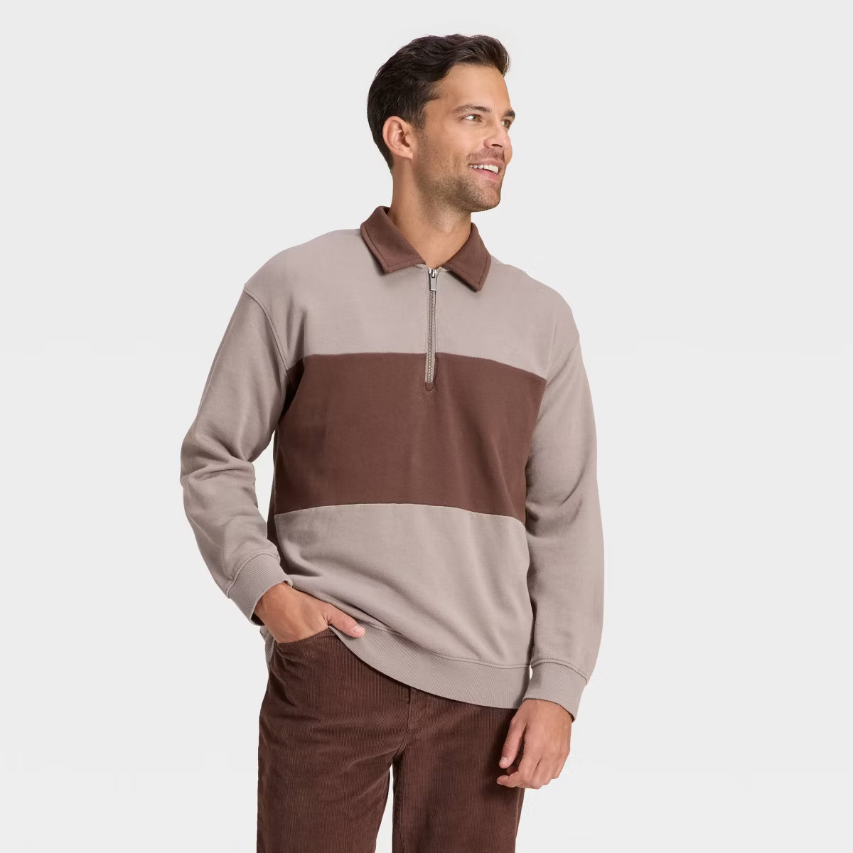 Men's Vintage 1/4 Zip Sweatshirt - Goodfellow & Co™ | Target