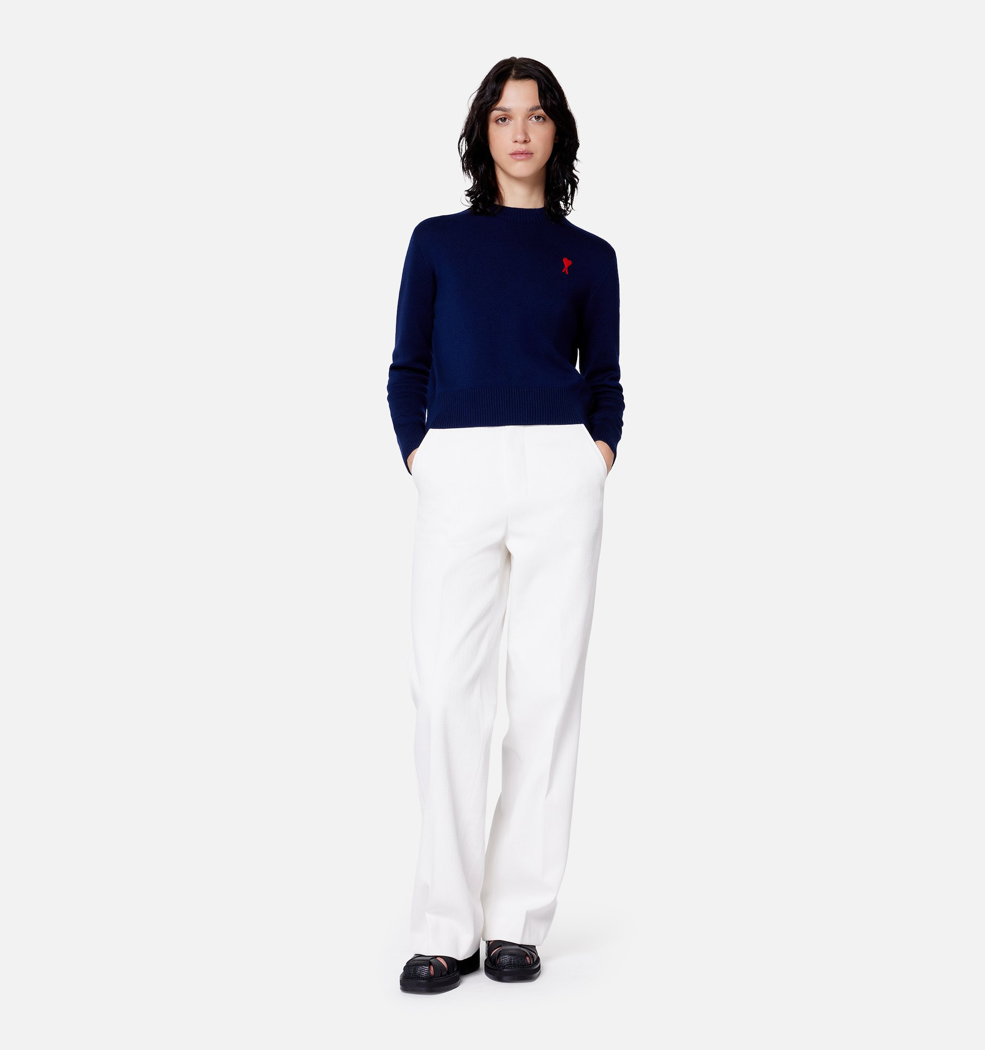 Wide Fit Trousers | AMI Paris US