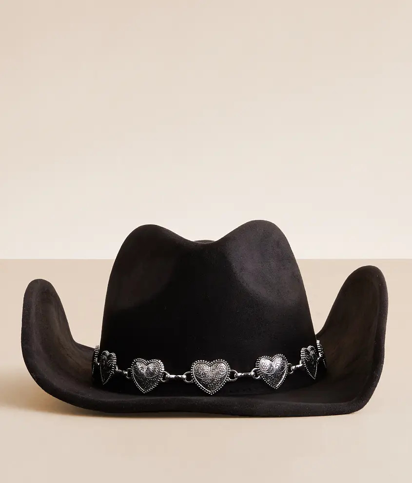 Heart Concho Cowboy Hat | Buckle