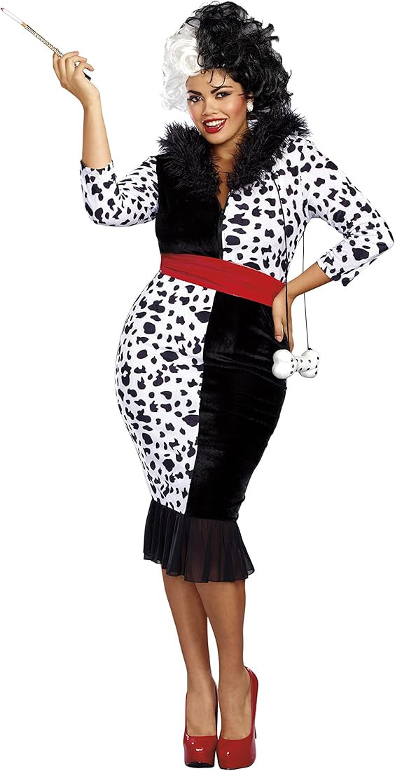 Dreamgirl Women's Dalmatian Diva Plus Size | Amazon (US)
