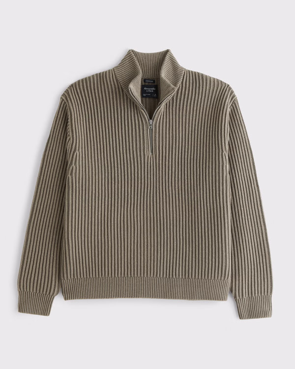 Oversized Quarter-Zip Sweater | Abercrombie & Fitch (US)