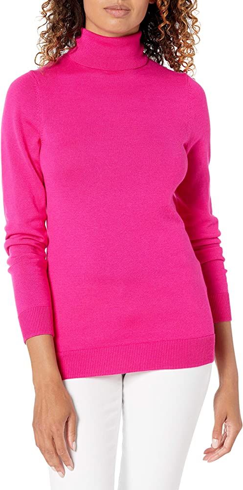 Amazon Essentials Women's Classic-Fit Lightweight Long-Sleeve Turtleneck Sweater (Available in Pl... | Amazon (US)