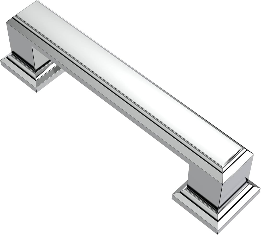Alzassbg 10 Pack Polished Chrome Cabinet Pulls, 3 Inch(76mm) Hole Centers Cabinet Handles Kitchen... | Amazon (US)
