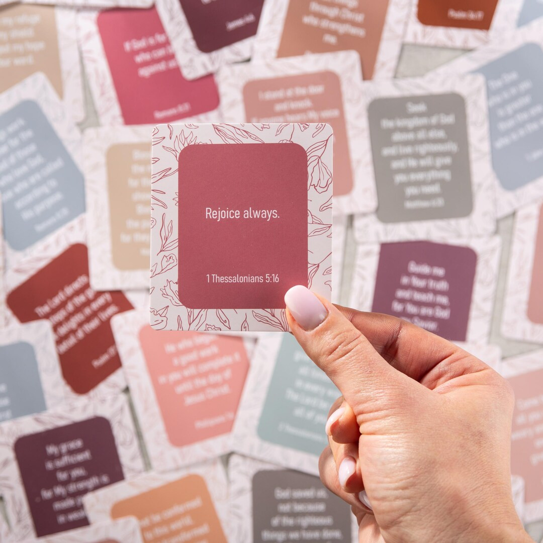 60 Unique Bible Verse Cards: Inspirational Scripture, Encouragement Cards | Etsy (Global)