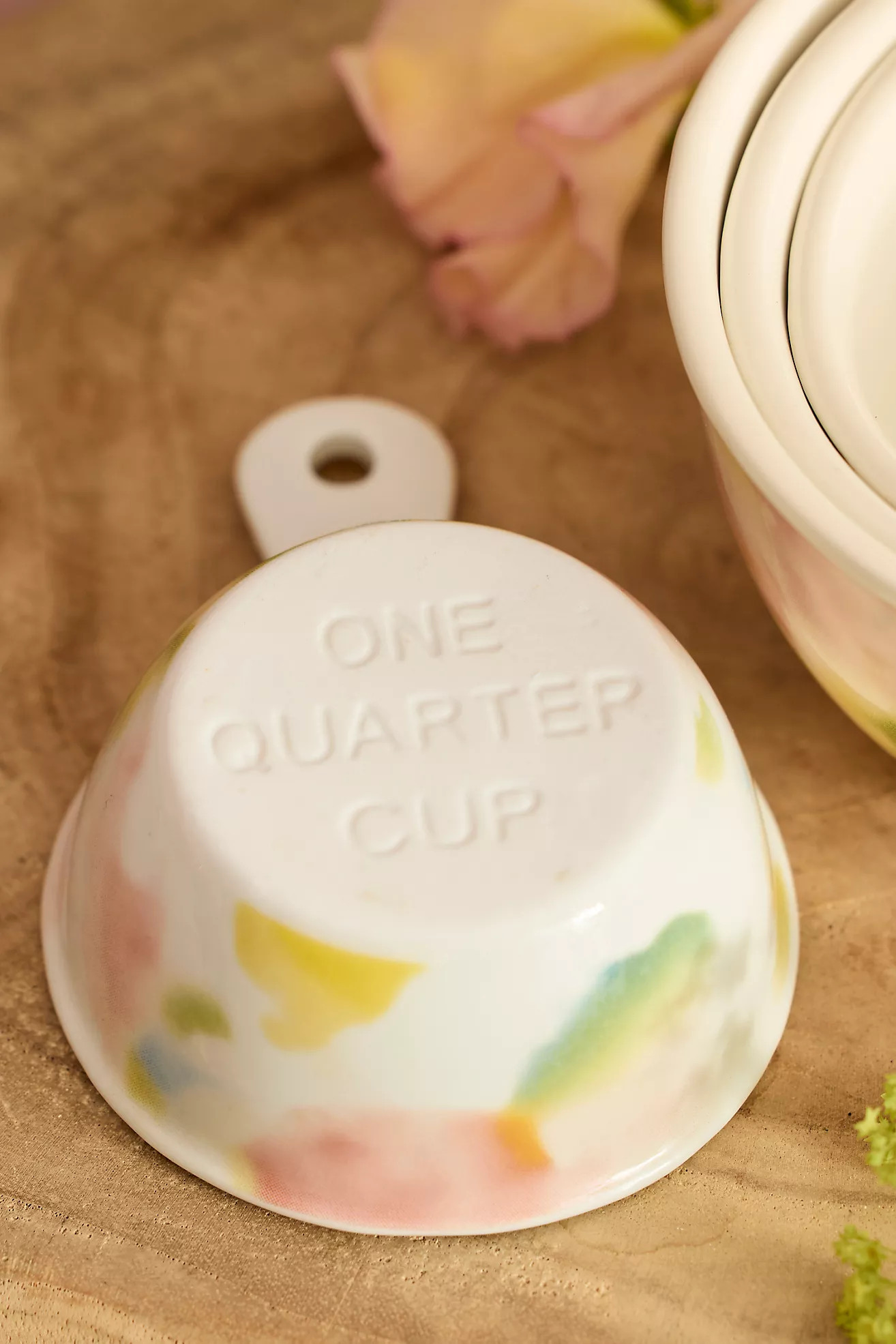 Watercolor Stoneware Measuring Cups, Set of 4 | Anthropologie (US)