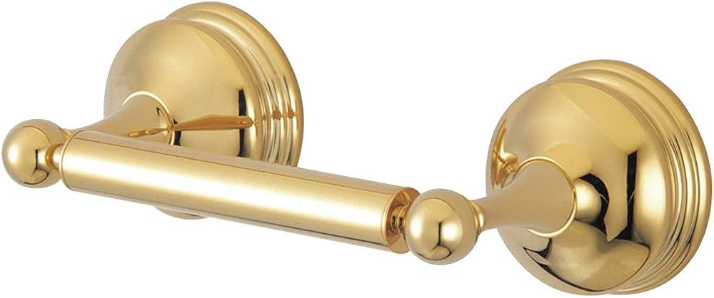 Kingston Brass BA1168PB Vintage Toilet Paper Holder, Polished Brass,9-5/8" Length | Amazon (US)