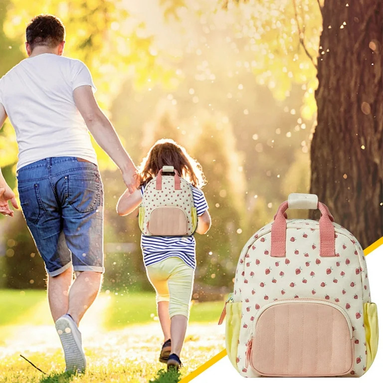 Henpk Deals Clearance Under 5 Children's Bag Baby Strawberry Print Backpack Schoolbag | Walmart (US)