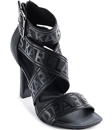 KARL LAGERFELD PARIS Careliz Signature Logo Strappy Sandals - 5.5 | Dillard's