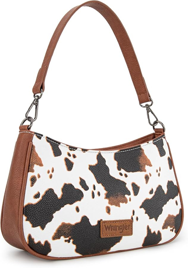 Wrangler Western Shoulder Bag for Women Small Purse Aztec Hobo Bag HandBag with Detachable Strap | Amazon (US)