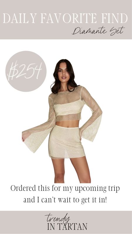 Daily Favorite Find- diamanté set!

Two piece set, sheer too, mini skirt, holiday outfit

#LTKfit #LTKstyletip #LTKSeasonal