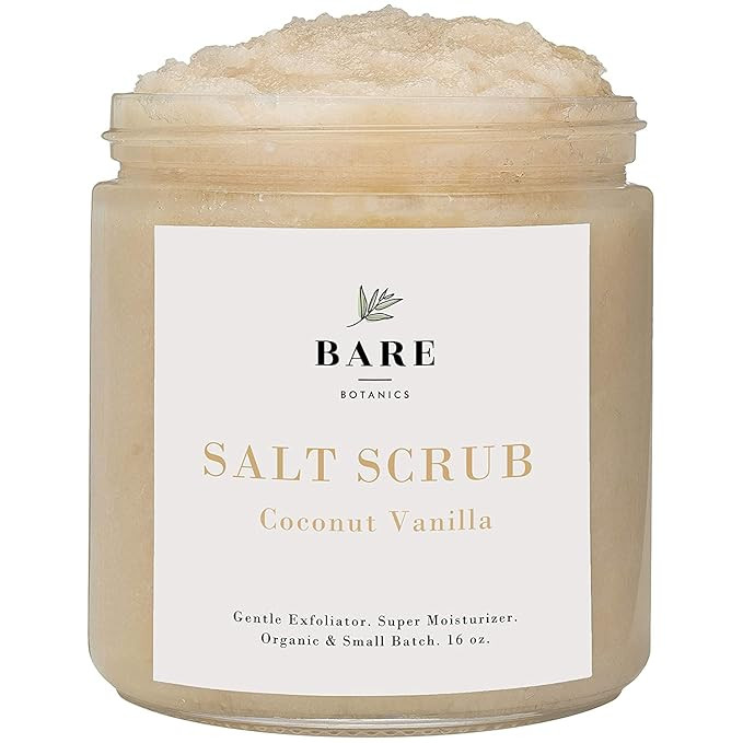 Bare Botanics Natural Body Scrub (Coconut Vanilla) – Gentle Exfoliator & Super Moisturizer | In... | Amazon (US)