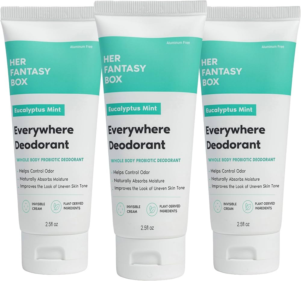 Her Fantasy Box | Everywhere Deodorant | with Probiotics (Mint)- 3 Pack | Amazon (US)
