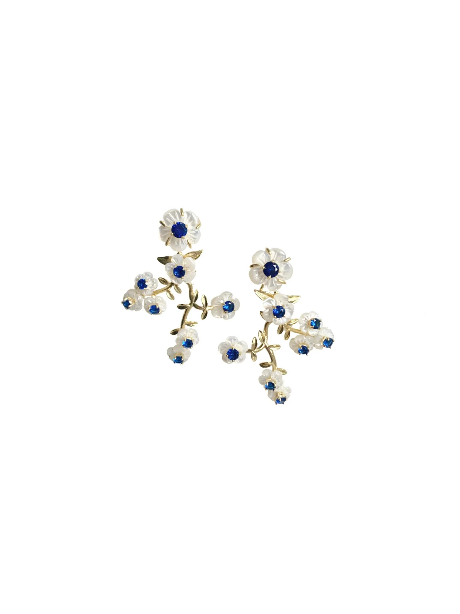 pre-order: blue & white Belgravia chinoiserie vine | Nicola Bathie Jewelry