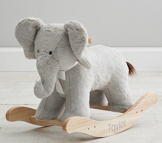 Elephant Plush Nursery Rocker | Pottery Barn Kids
