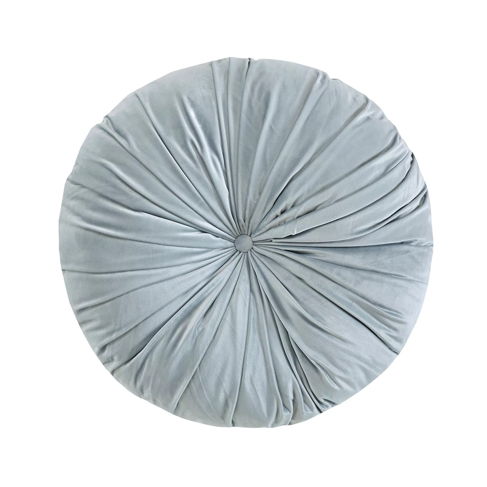 Intelligent Design Round Tufted Velvet Floor Pillow, Light Grey, FLR CUSHIN | Kohl's