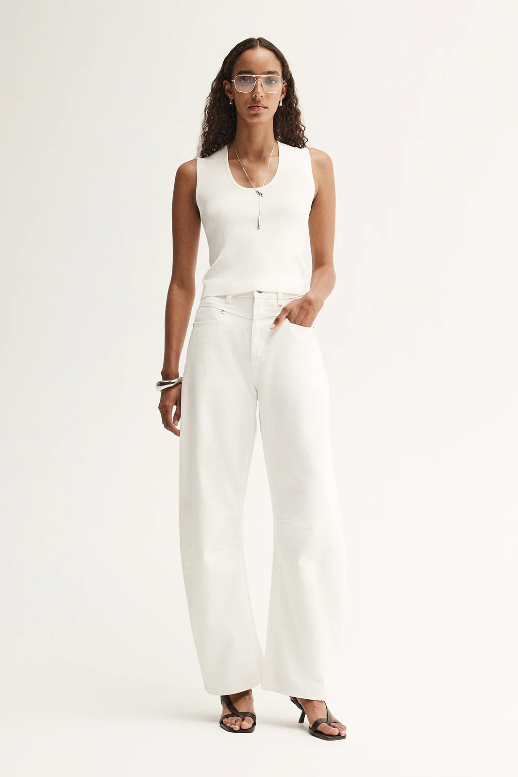 Chelsea Barrel Leg Jean Ivory Size 6 | Elka Collective | Elka Collective (AU, UK, US, NZ)