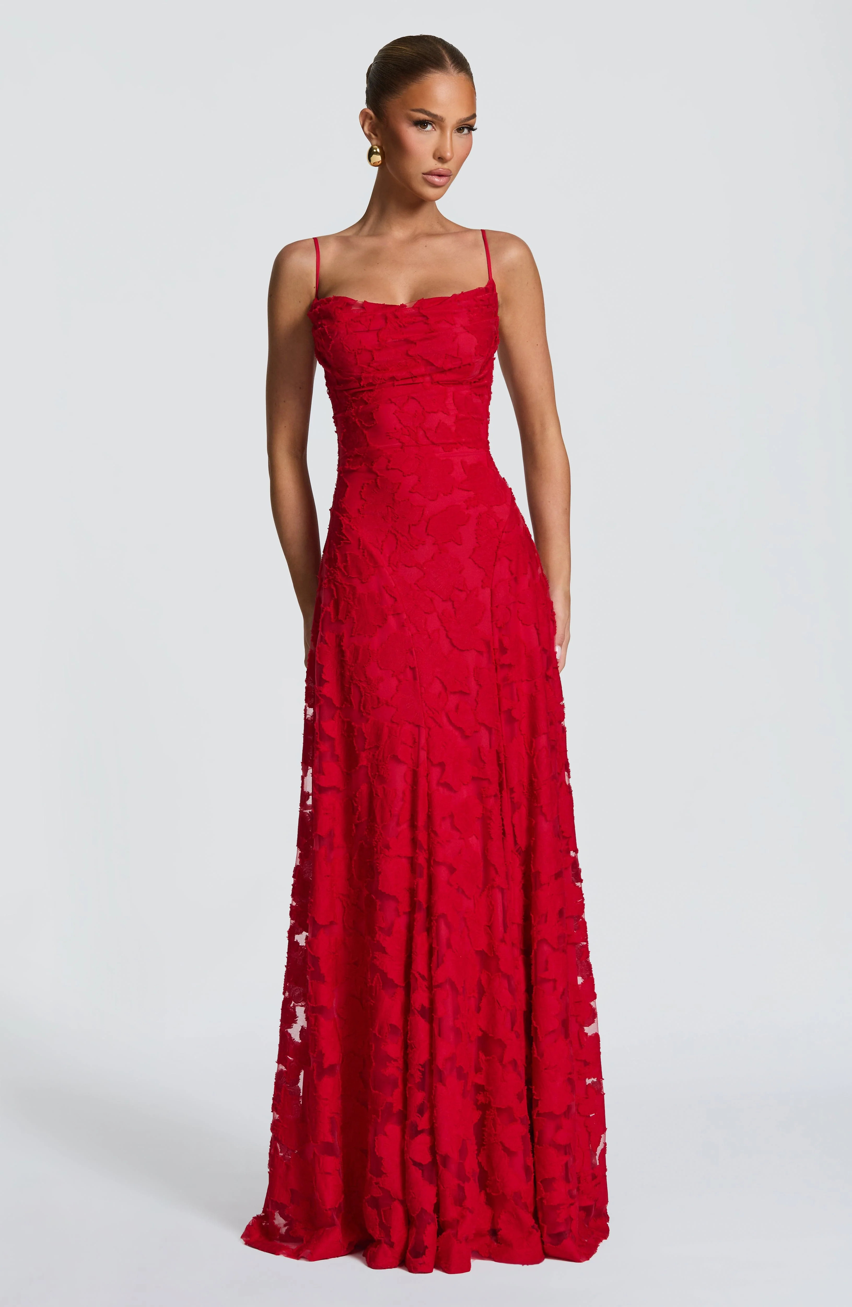 Francis Maxi Dress - Red | Babyboo (global)