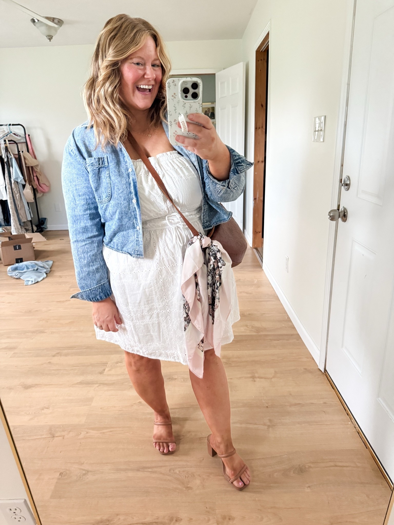 Wore this out to dinner with my husband last night - a white dress is always a good date night option!

#LTKMidsize #LTKSeasonal #LTKPetite