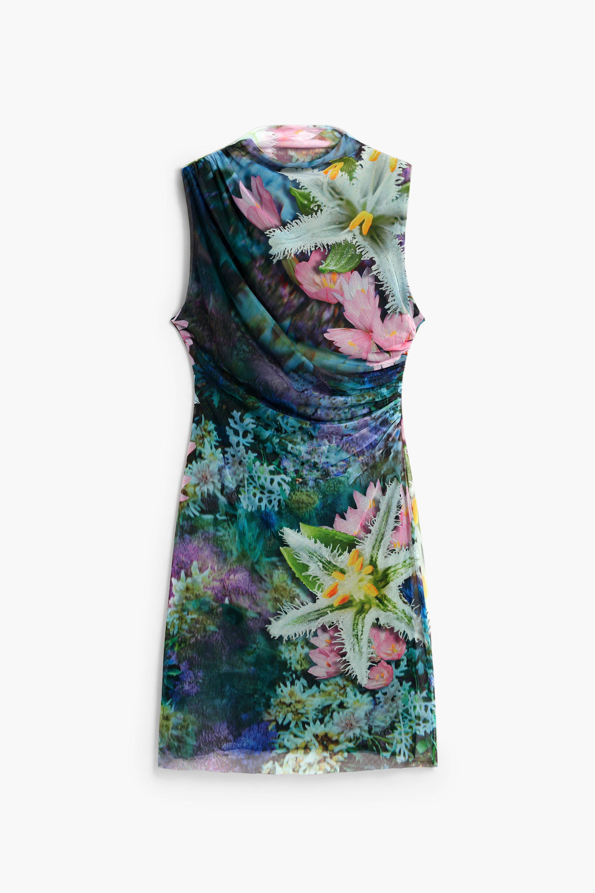 Draped Floral Dress | Desigual USA,CA