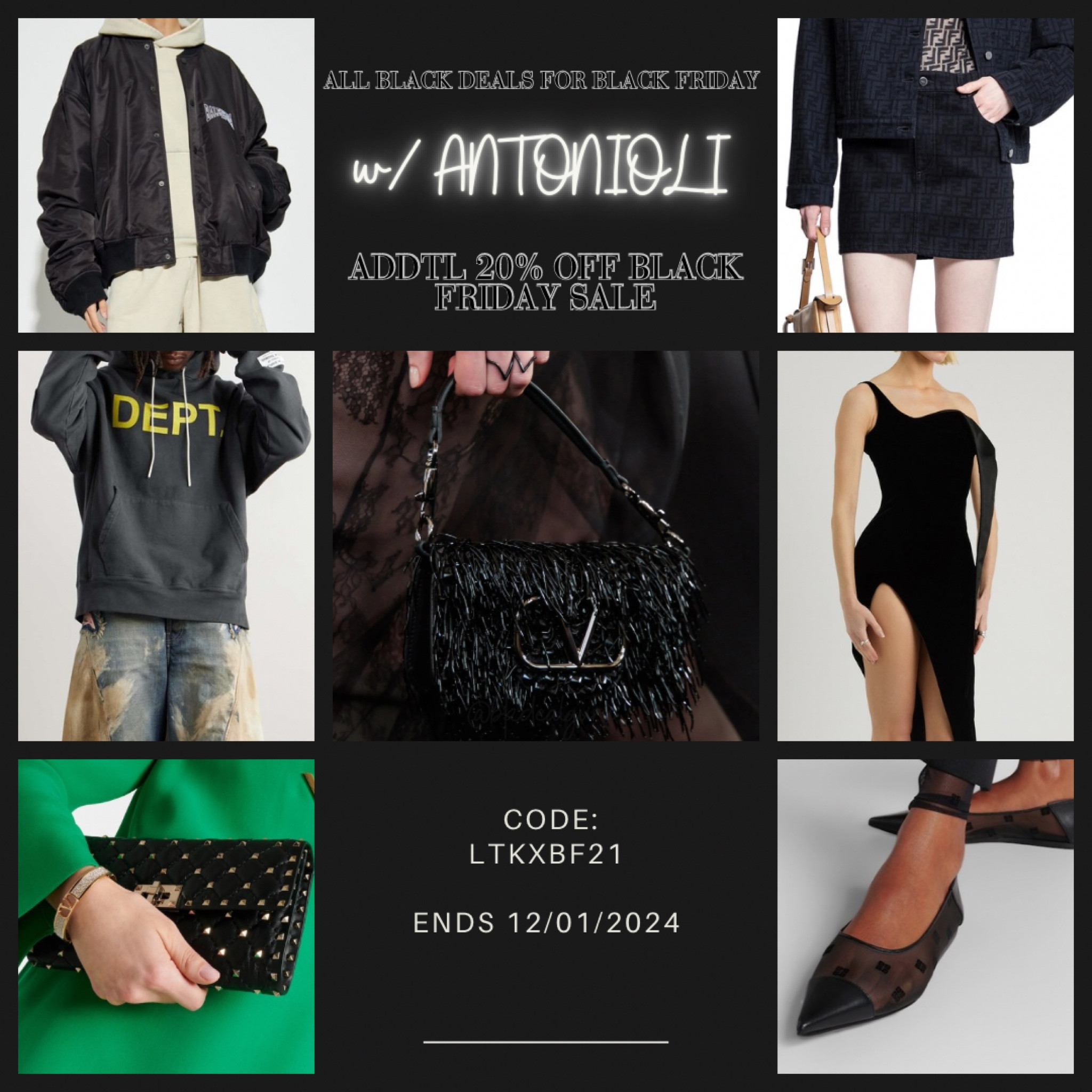 Extra 20% off Black Friday Deals w/ Antonioli.

Code: LTKXBF21

#LTKSaleAlert #LTKHoliday #LTKCyberWeek