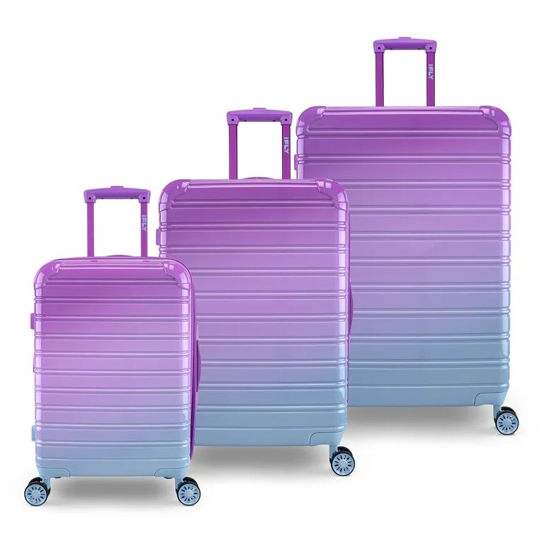 iFLY Fibertech 3 Piece Hardside Expandable Luggage Set, Vineyard | Walmart (US)