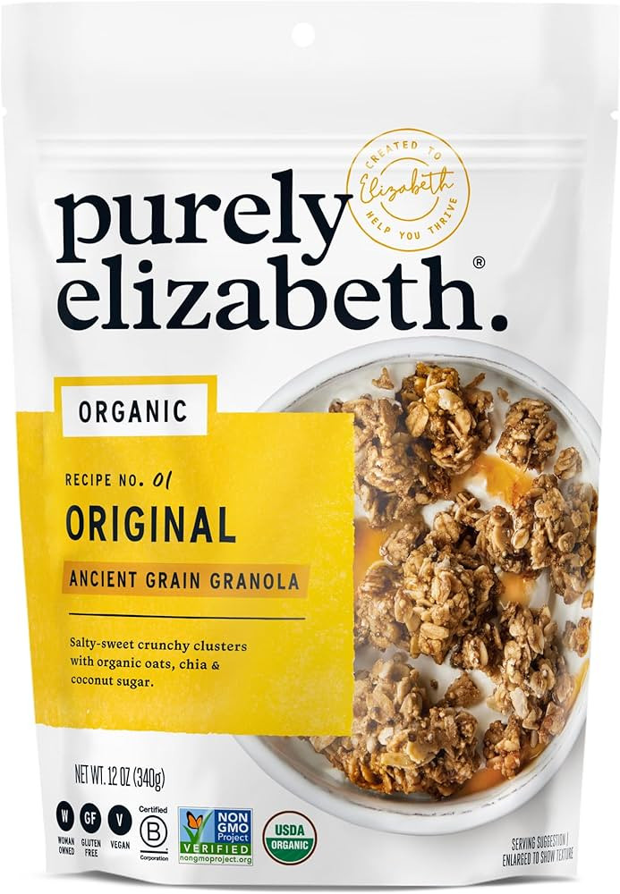Purely Elizabeth, Organic Original, Ancient Grain Granola, Gluten-Free, Non-GMO (12oz Bag) | Amazon (US)