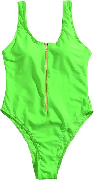 SheIn Women's Sleeveless Swimwear One Piece Swimsuit Scoop Neck Bathing Suits | Amazon (CA)