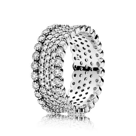 Ring in sterling silver w/Pave-set clear CZ Ring sz 52 196313CZ-52 | Walmart (US)