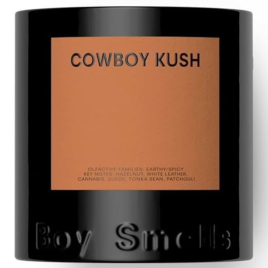 Boy Smells Cowboy Kush Scented Candles for Men and Women - Soy, Coconut Wax Candle Blend - Aromat... | Amazon (US)