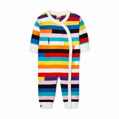 Baby Adaptive Mix Stripe Sweater One Piece Romper - LEGO® Collection x Target | Target