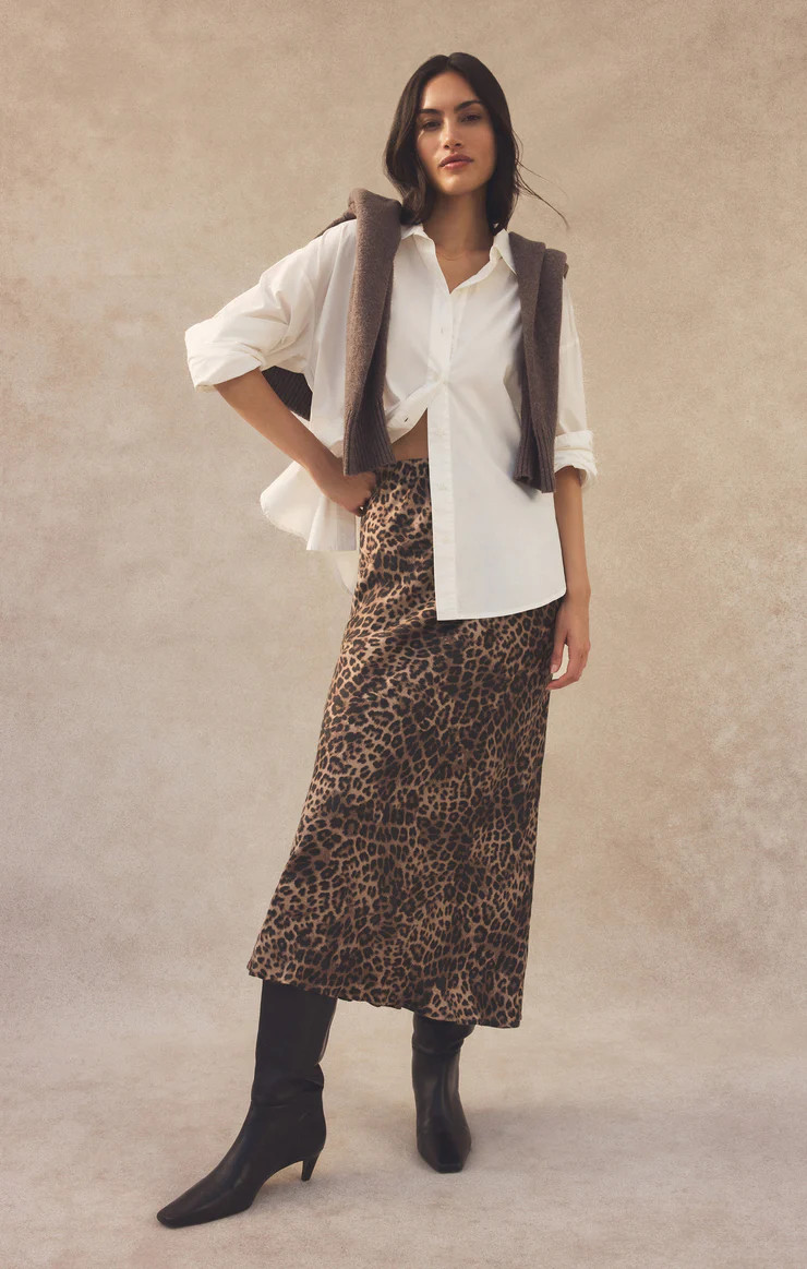 Izabel Leopard Skirt | Z Supply