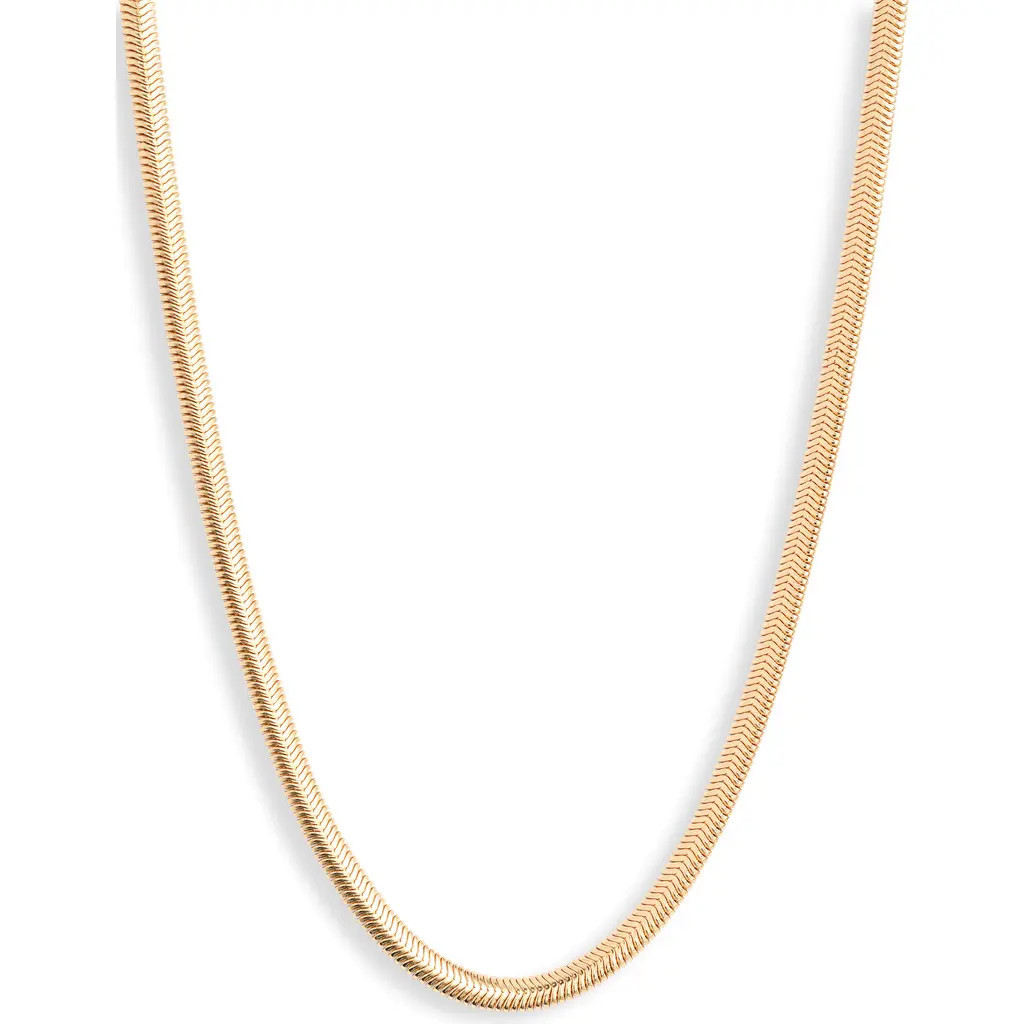 Nordstrom Herringbone Chain Necklace in Gold at Nordstrom | Nordstrom