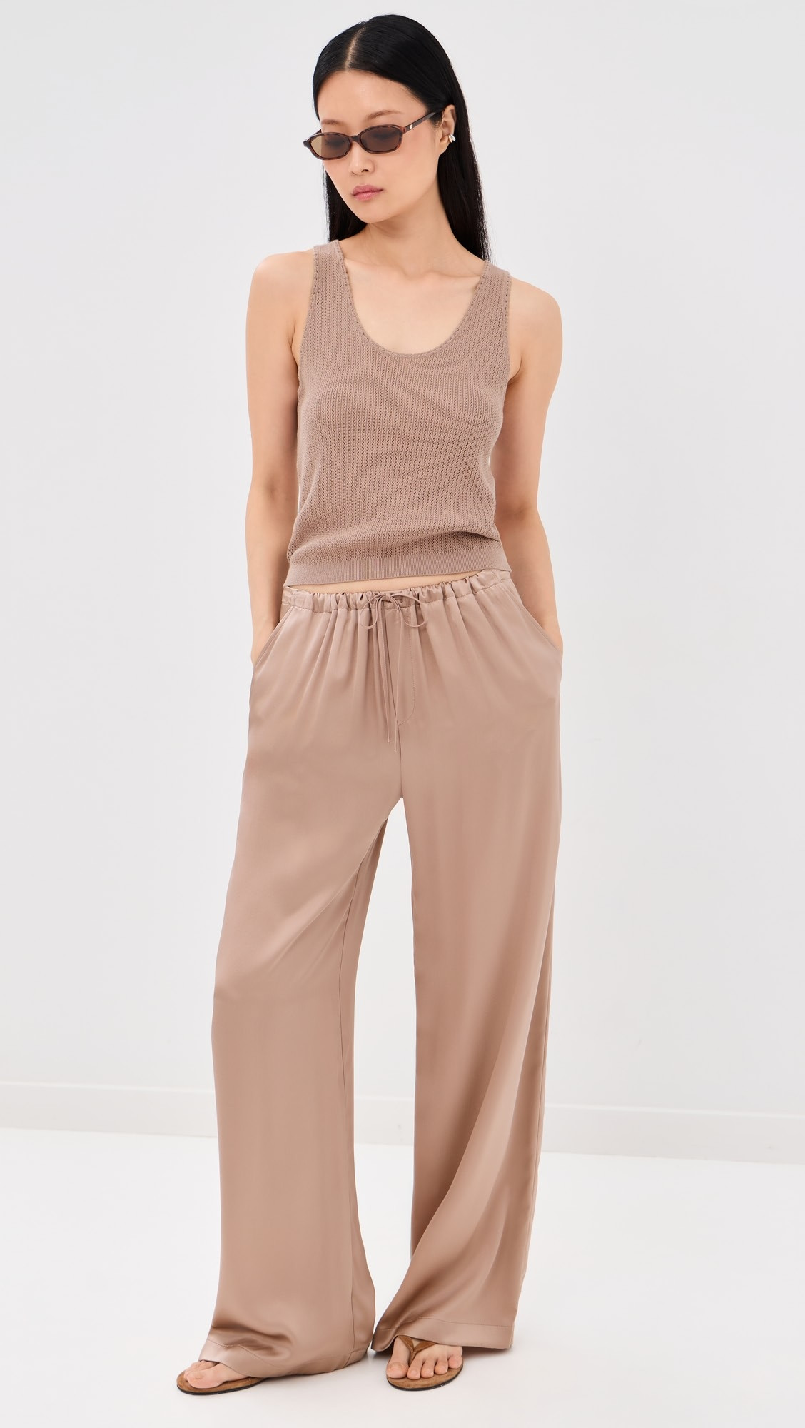 Silk Gemma Pull On Straight Leg Pants | Shopbop
