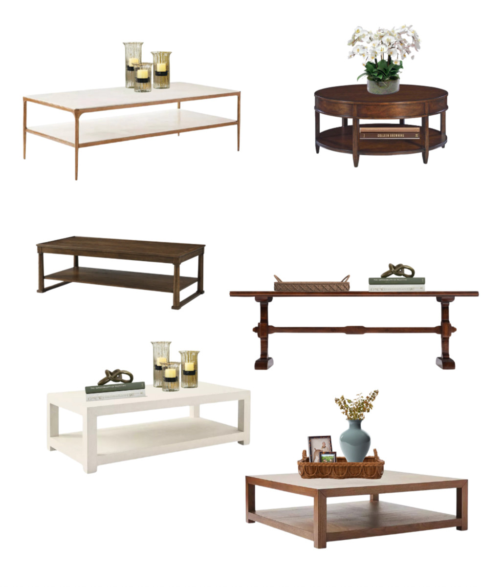 q: coffee tables for a traditional living room

added some toppers too! 

 #LTKHome #LTKStyleTip