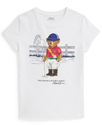Polo Ralph Lauren Girls' 7-16 Printed Short-Sleeve T-Shirt - Macy's | Macy's