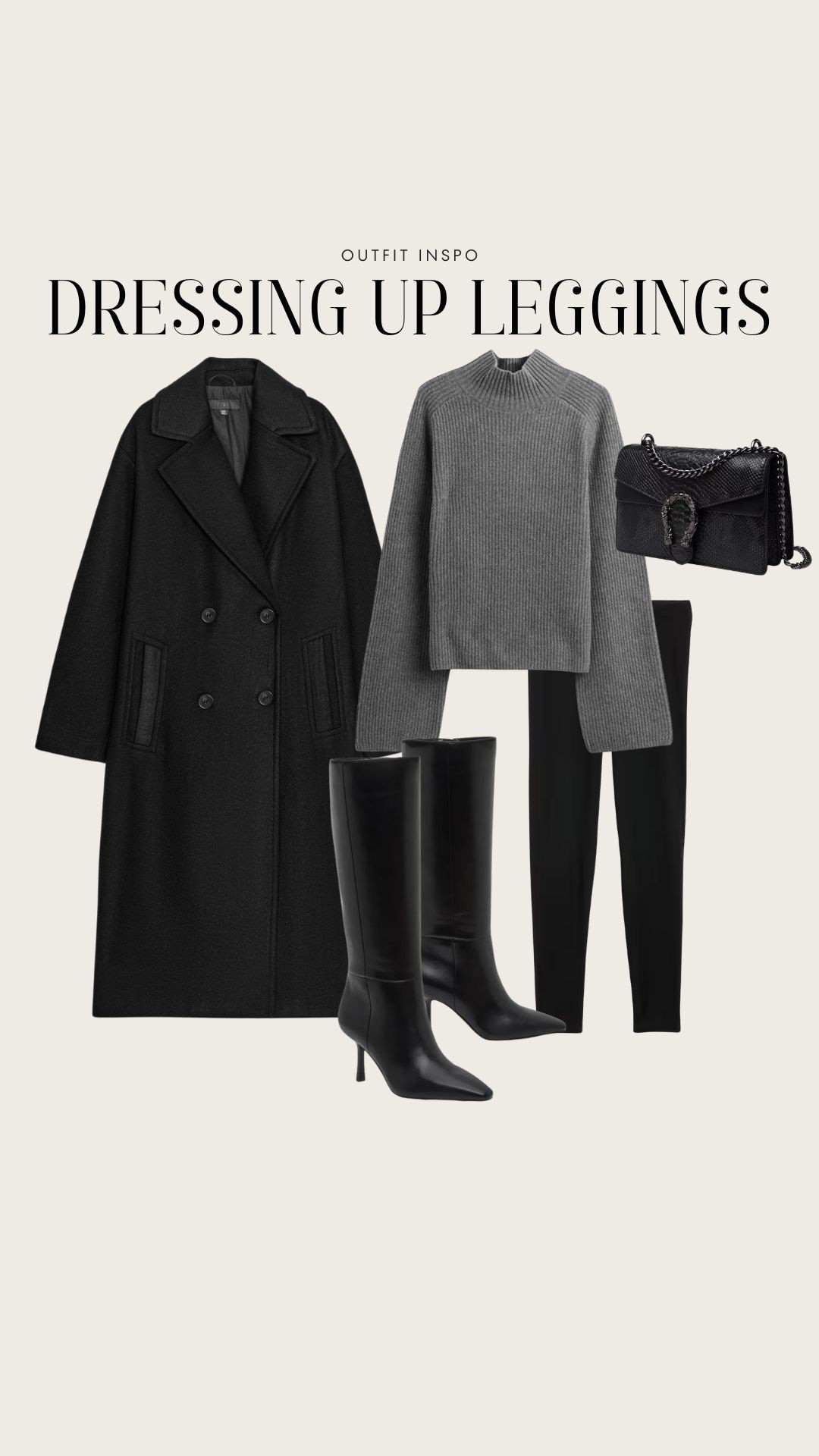 Outfit inspo - dressing up leggings 🖤

#LTKSeasonal #LTKStyleTip #LTKMidsize